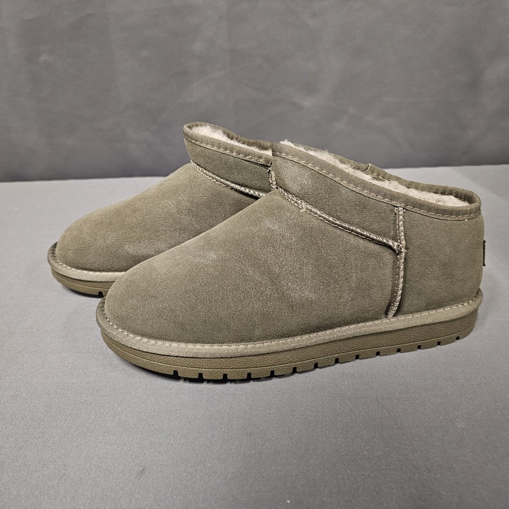 Women Shorty Boots Comfortable‎ Suede SlipOn Booties Cushioned Khaki 11 - 11.5